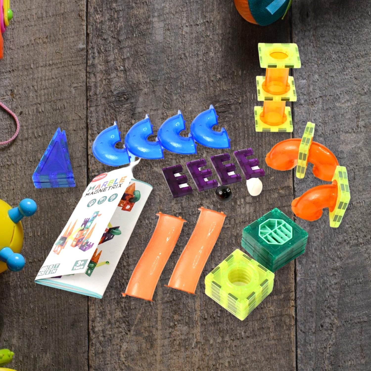 Marble Magnetrix Magnetic Marble Run Building Set signaturekarts