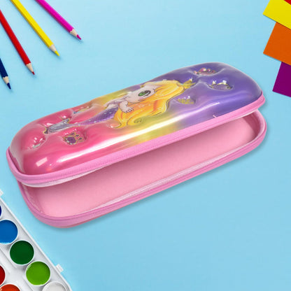 3D Cartoon Zipper Compass Box, Pencil Box (1 Pc / Mix Design) Signaturekarts
