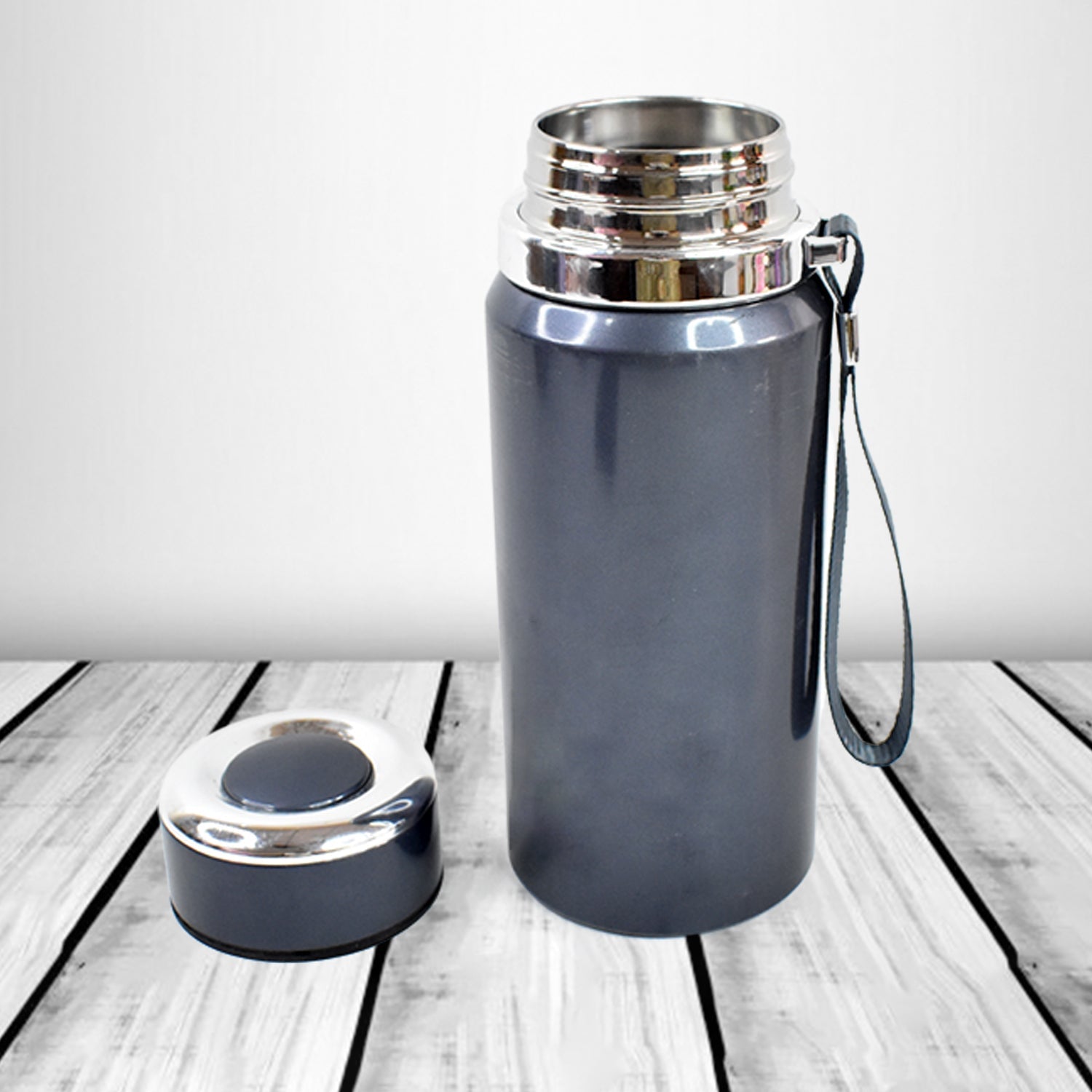 Stainless Steel Water Bottles Approx 600ML (Mix Design & Color / 1 Pc) Signature kart