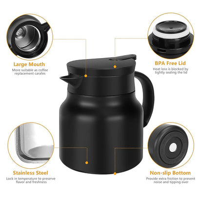 Thermal Coffee Carafe & Water Bottles with LED Display (500 ml & 1000 ml) Signaturekarts