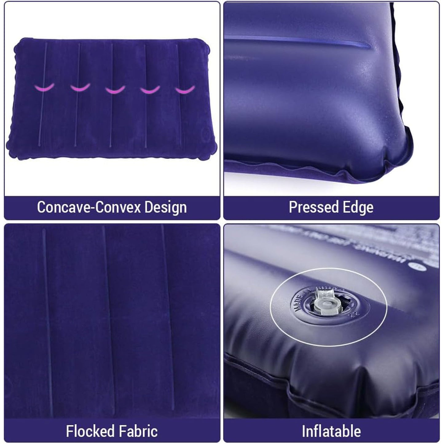 Velvet Air Inflatable Travel Pillow (Blue) Signature Kart