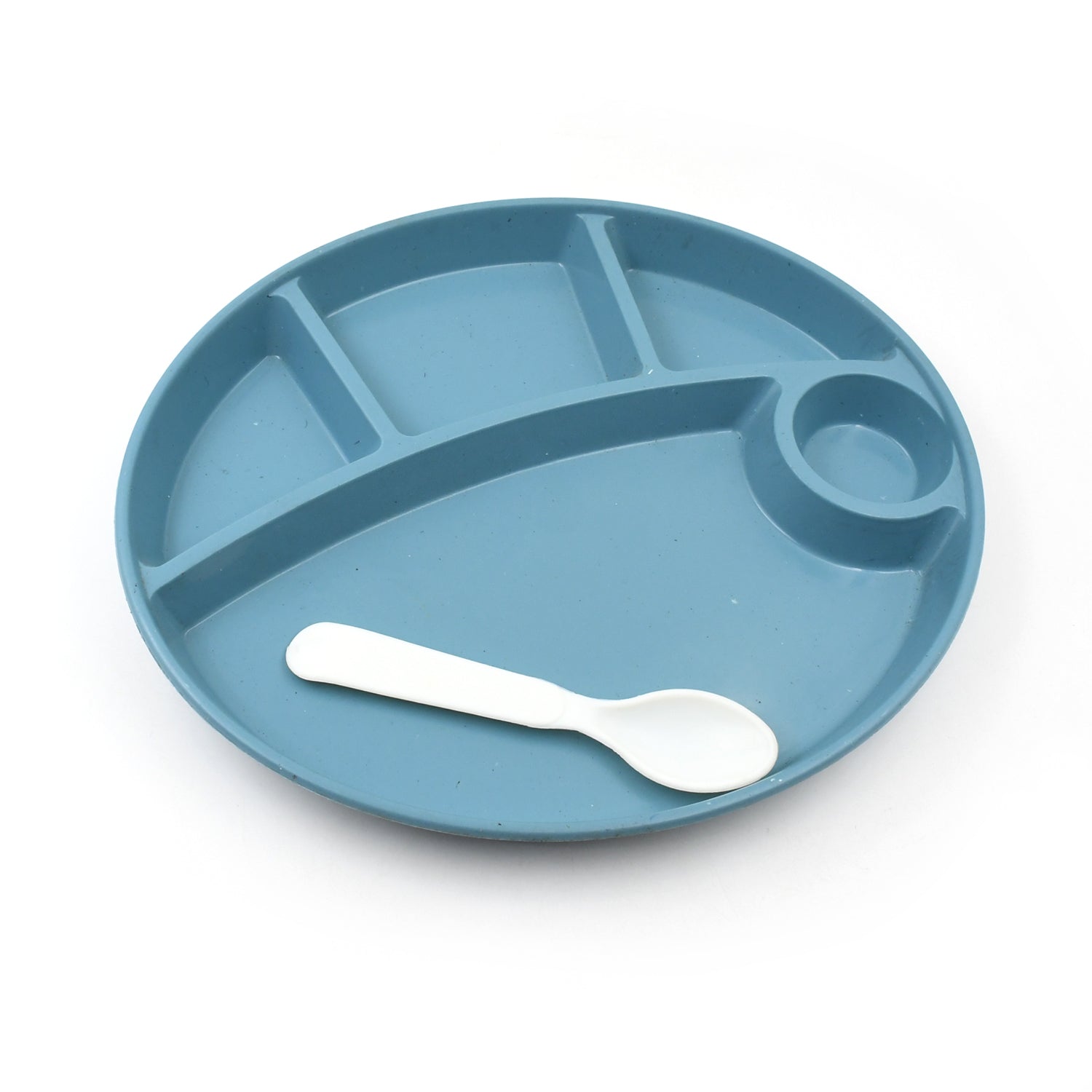 Biodegradable 5-Compartment Food Plate for Kids, BPA-Free (1 Pc) signaturekarts