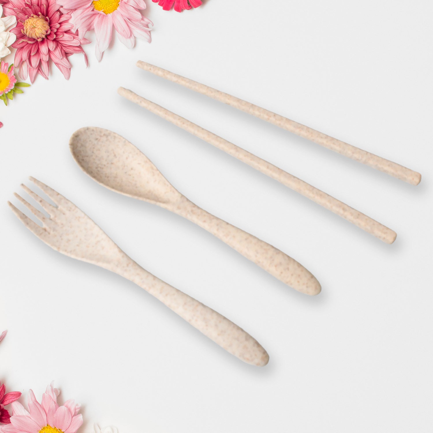 Rice Bowl Noodle Set – 6 Pcs with Lid, Handle & Cutlery signaturekarts