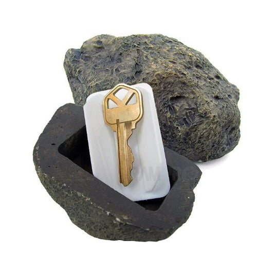 Realistic Fake Rock Key Hider – Weatherproof Outdoor Key Storage Emergencies (1 Pc) signaturekarts