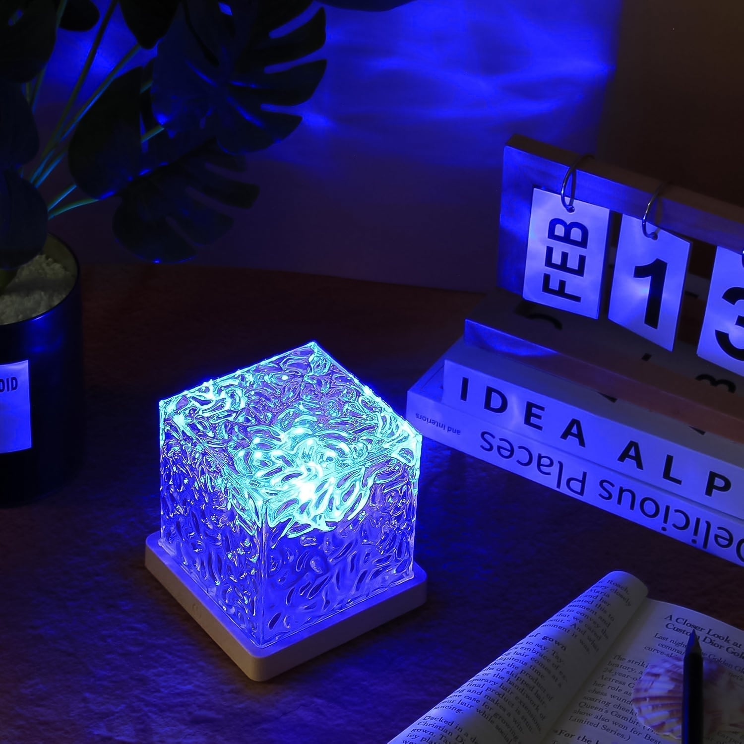 Ocean Wave Projector Lamp – 3D Water Wave LED Night Light with Remote Signaturekarts