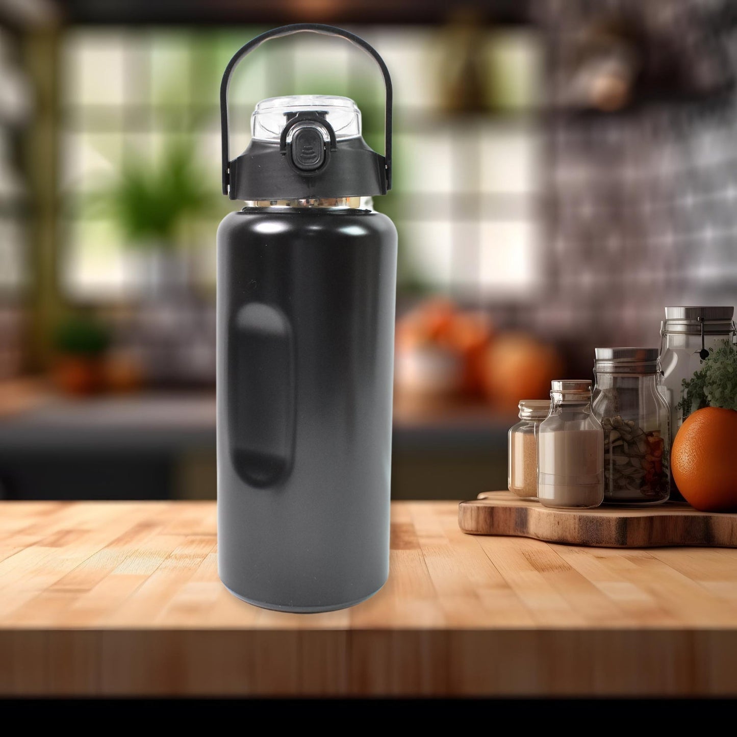 3 in 1 Stainless Steel Insulated Water Bottle – Double Wall Vacuum (3 Pcs Set) Signaturekarts
