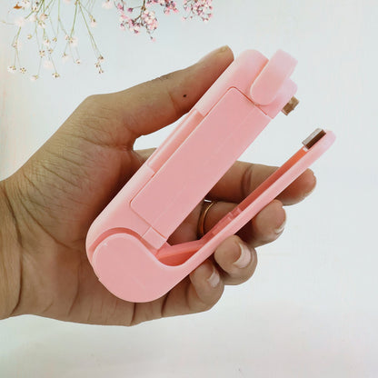 Mini Plastic Bag Sealer – Portable Heat Sealing Machine (Battery Operated / 1 Pc) Your Brand