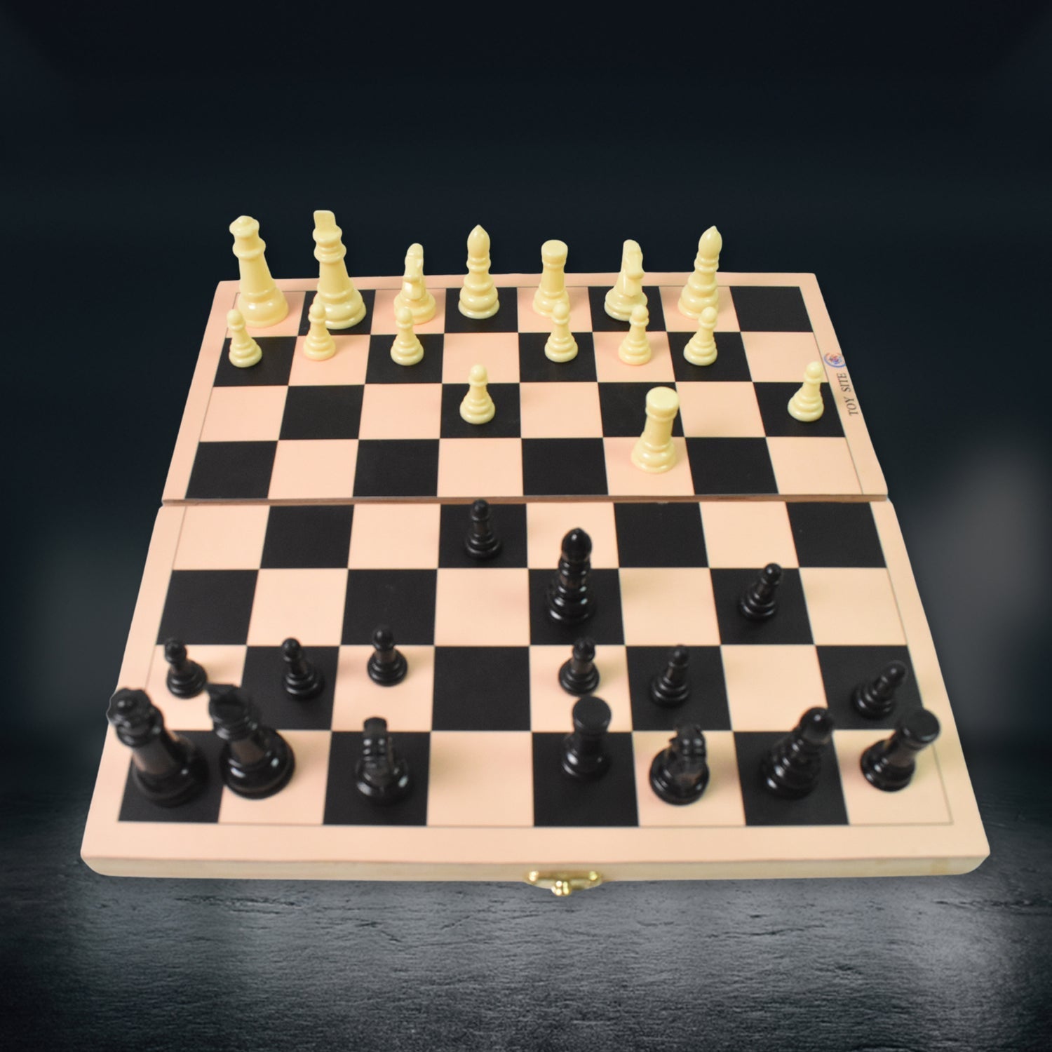 Folding Wooden Chess Board Set (30 × 30 Cm / 1 Set) Signaturekarts