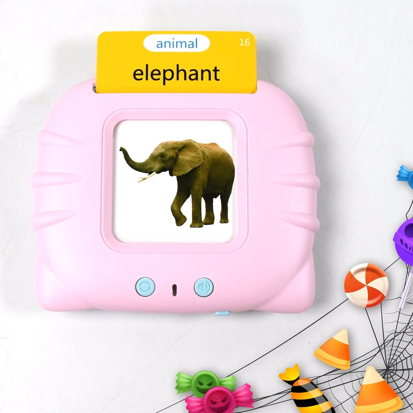 Preschool Learning Toys Flash Cards for Small Kids Educational Toys English Words Learning Machine for Kids with 224 Words, Birthday Gift for Kids Intelligent Electric Kids Language Card (1 Set) Signaturekarts