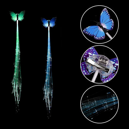 LED Butterfly Hair Braid Clip (Mix Color, 1 Pc) Signature kart