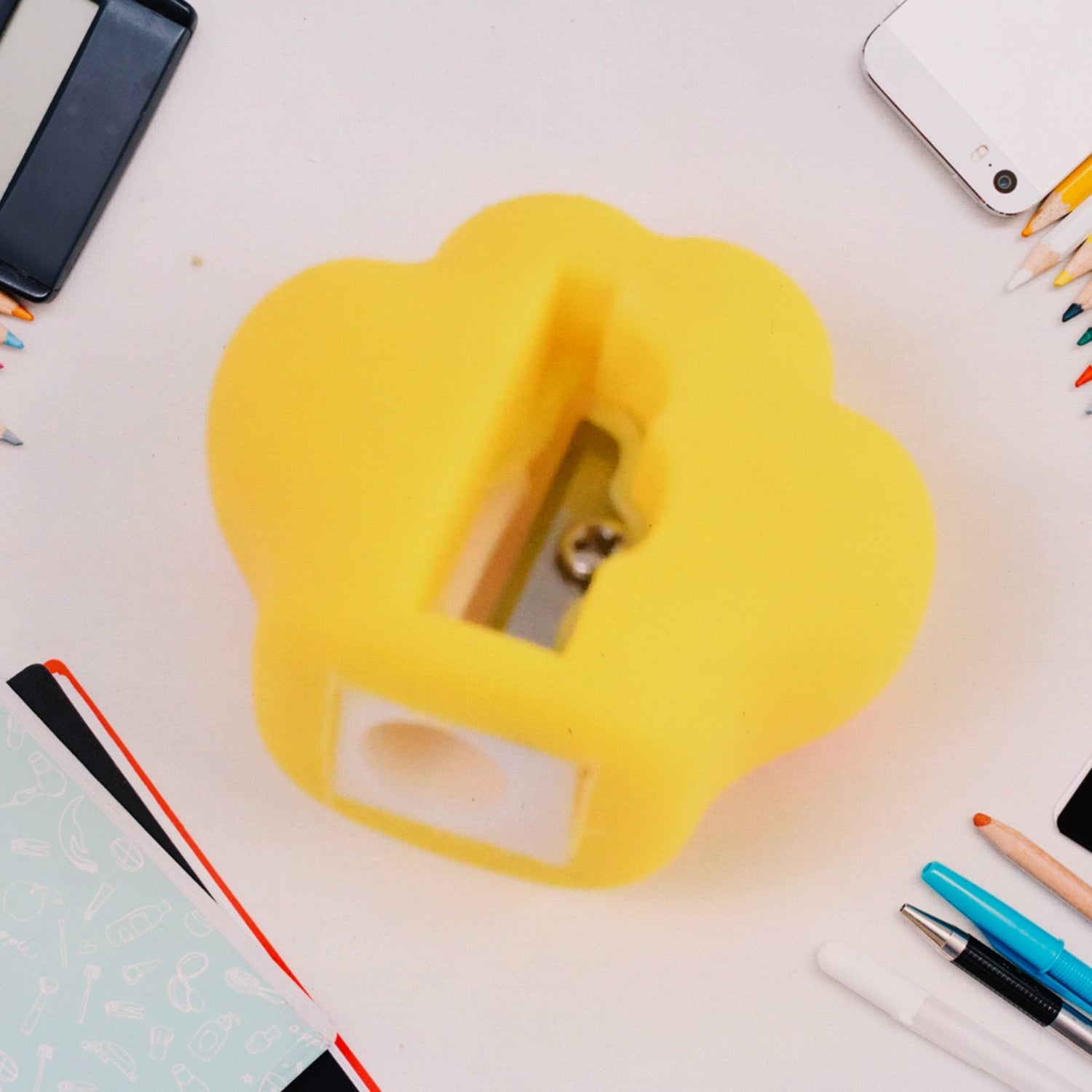 2 in 1 Pencil Sharpener & Eraser for Kids, Fancy Sharpeners Signature kart