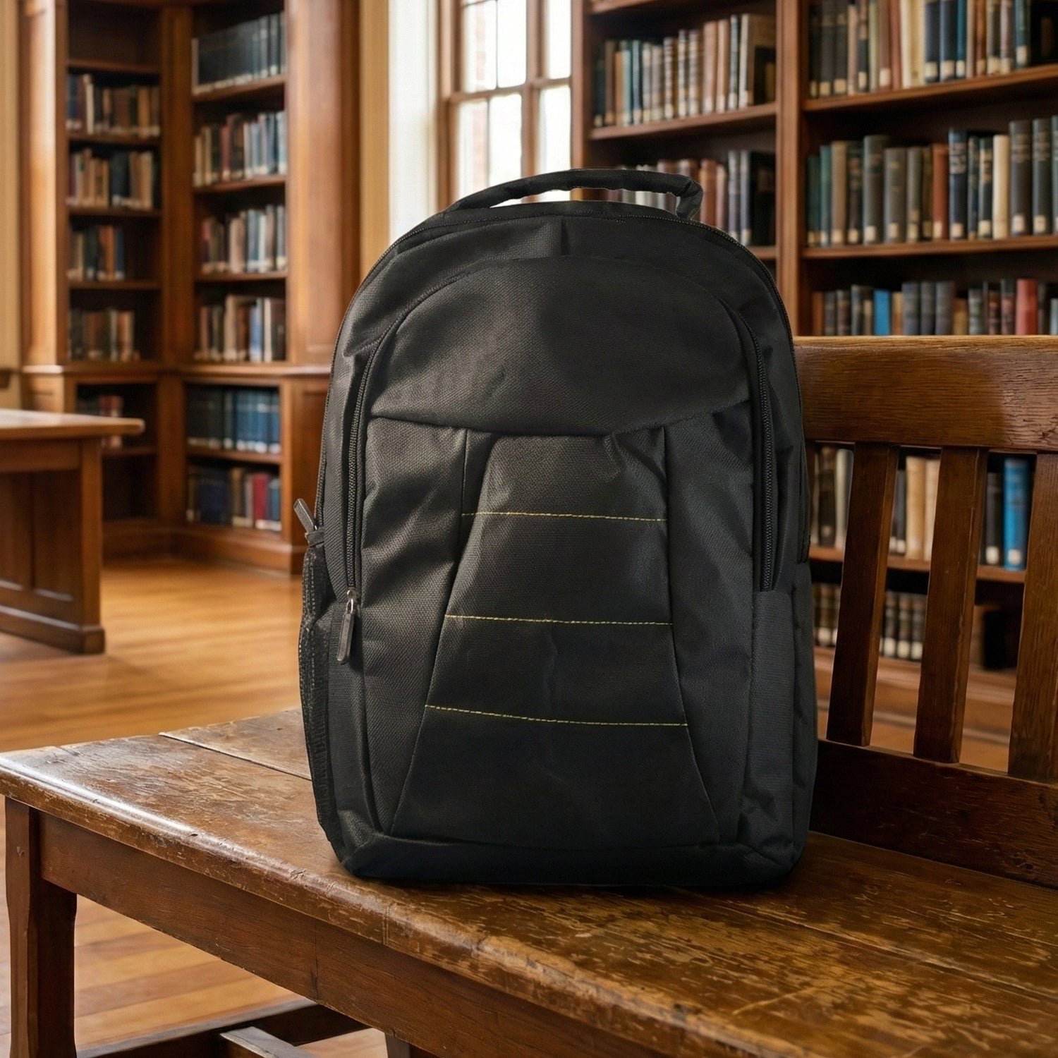 Lightweight Water-Resistant Laptop Bag with Pockets & Adjustable Strap Your Brand