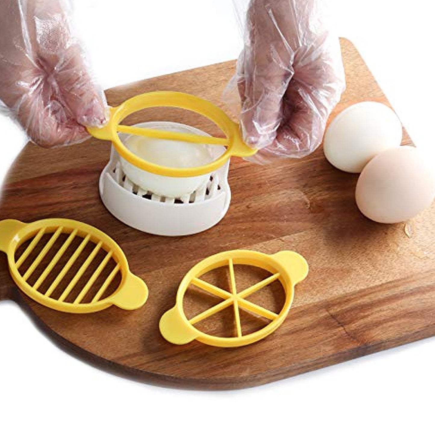 Egg Slicer, 3 in 1 Boiled Egg Slicer, Egg Slicer Restaurant Kitchen Tool (1 Pc) signaturekarts