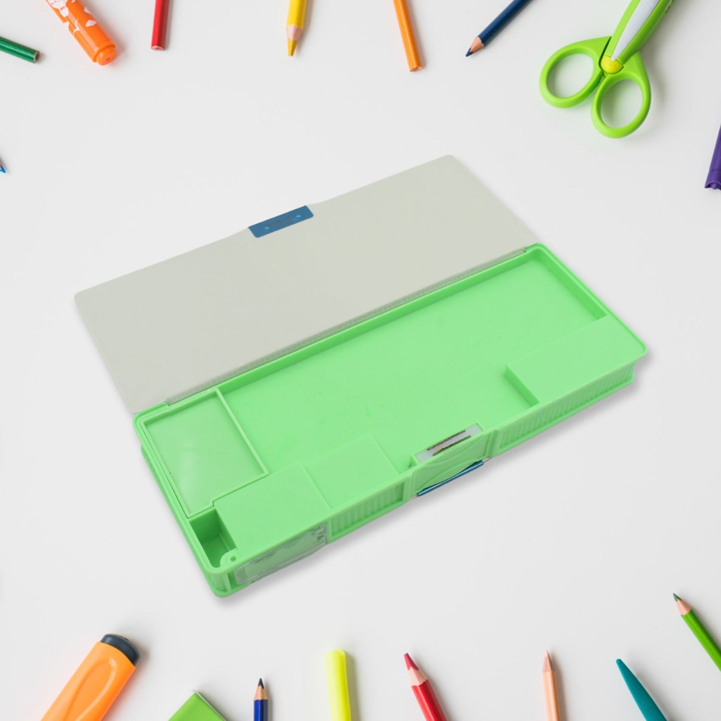 Multipurpose Compass Box (2 Compartments): Cartoon Pencil Case for Kids Signaturekarts