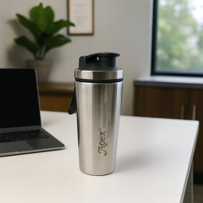 Apex Stainless Steel Gym Shaker Bottle and Spring (1000ML / 1 Pc) The Morsignaturekarts