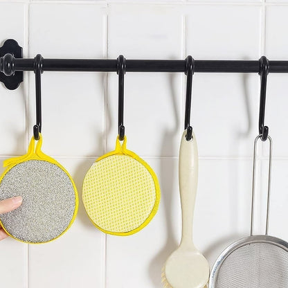 Double Side Dishwashing Sponge Dish Washing Brush (1 Pc) Signature kart