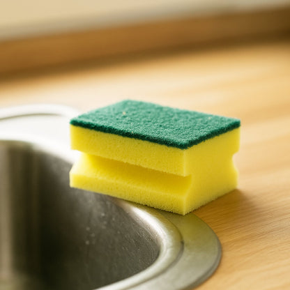 Scrub Sponge 2 in 1 PAD for Kitchen, Sink, Bathroom Cleaning Scrubber (3 Pc) Signature Kart