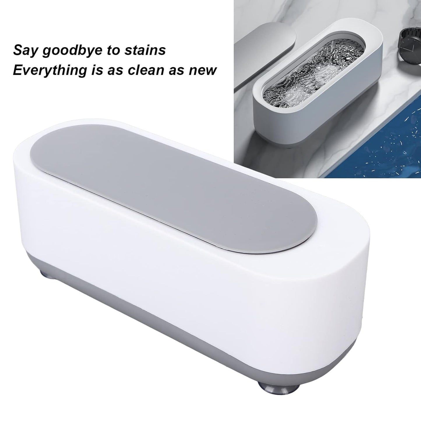 Ultrasonic Jewellery Cleaner Portable High-Frequency Cleaning Machine (Battery Not Included) signaturekarts