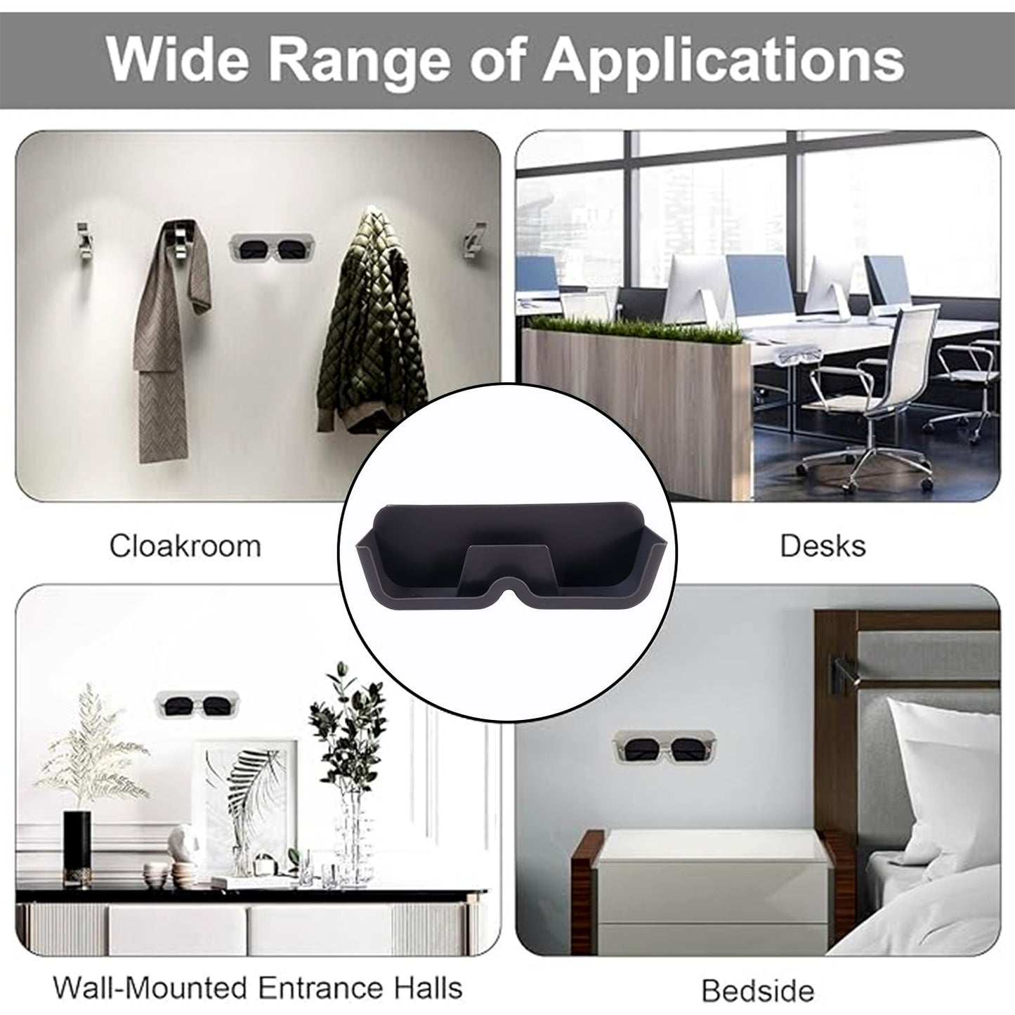 Wall Mounted Sunglasses Holder (Mixcolor & 1 Pc) Signature Kart