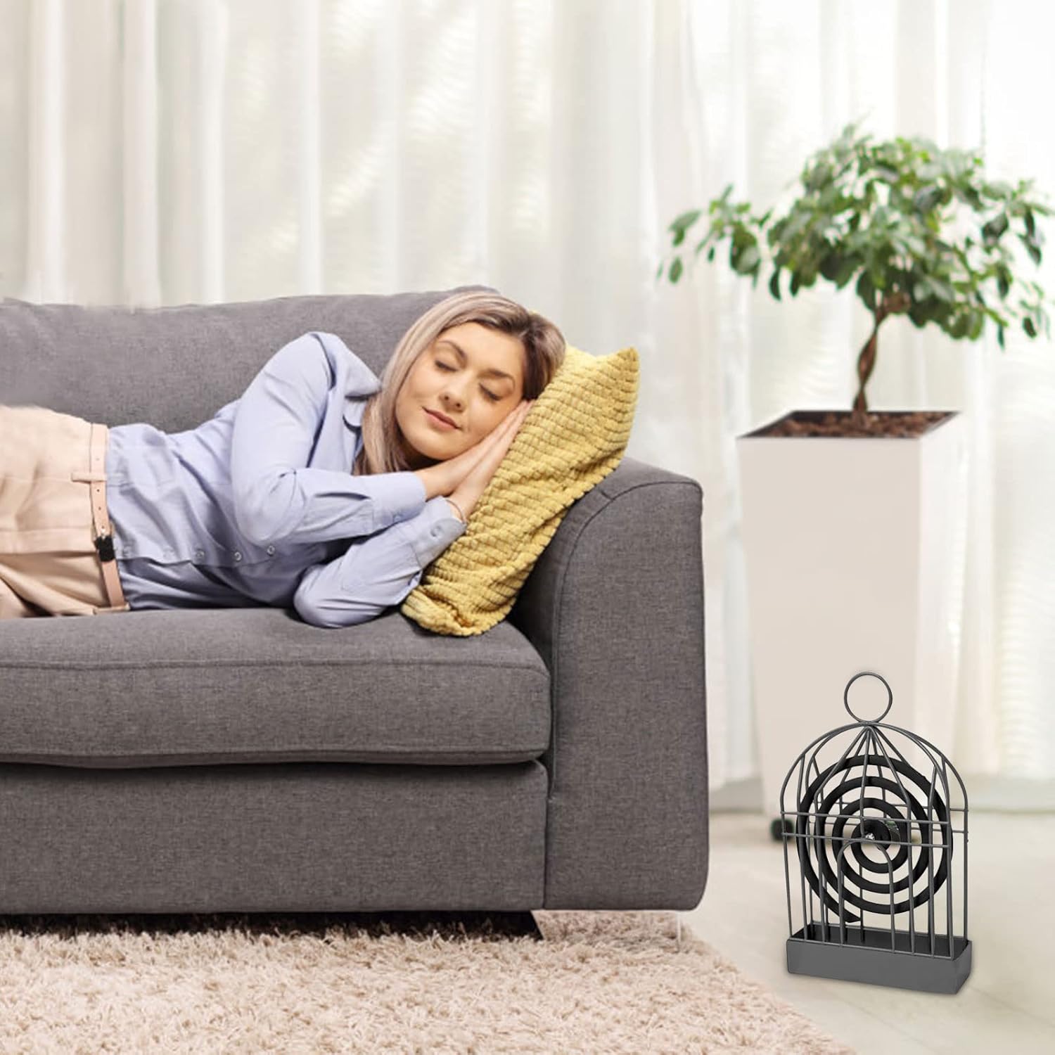 Mosquito Coil Holder, Vintage Style Durable Household Mosquito coil Stand Office Home Your Brand