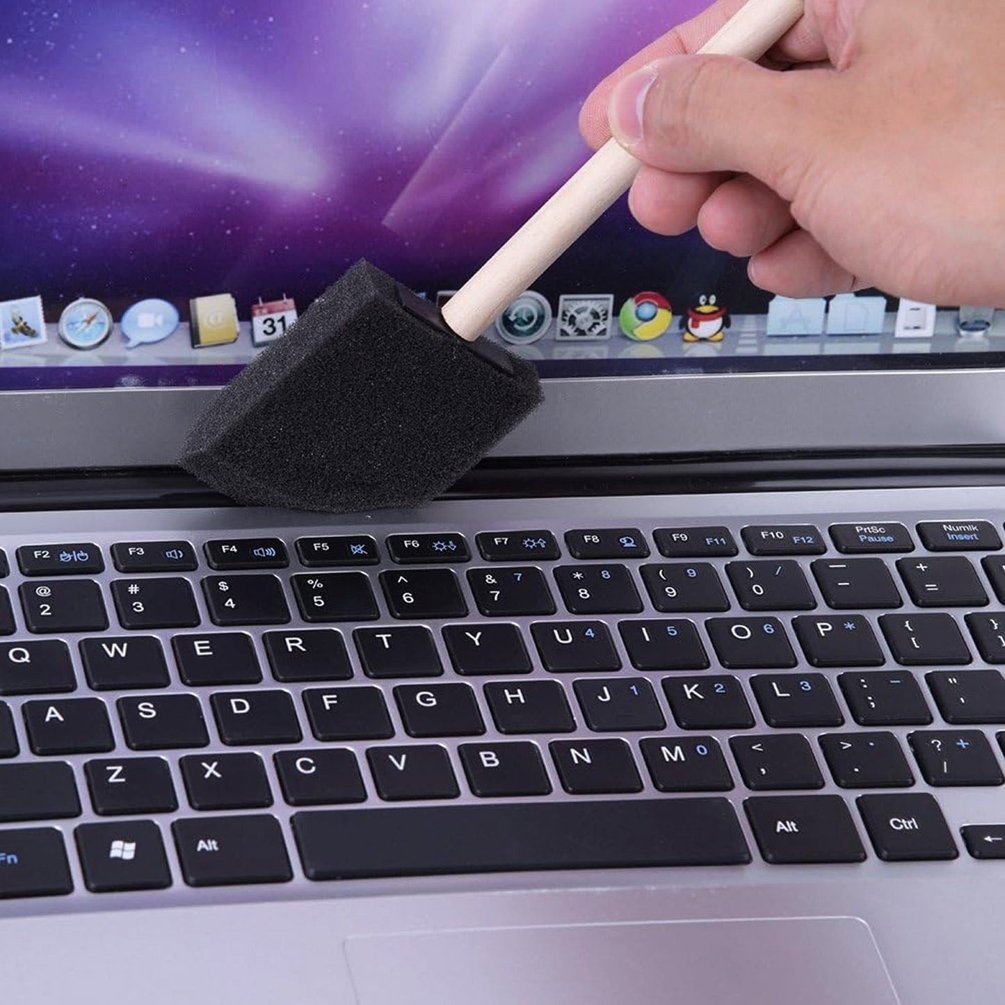 Multipurpose Sponge Brushes for Painting with Wooden Handles Signature kart