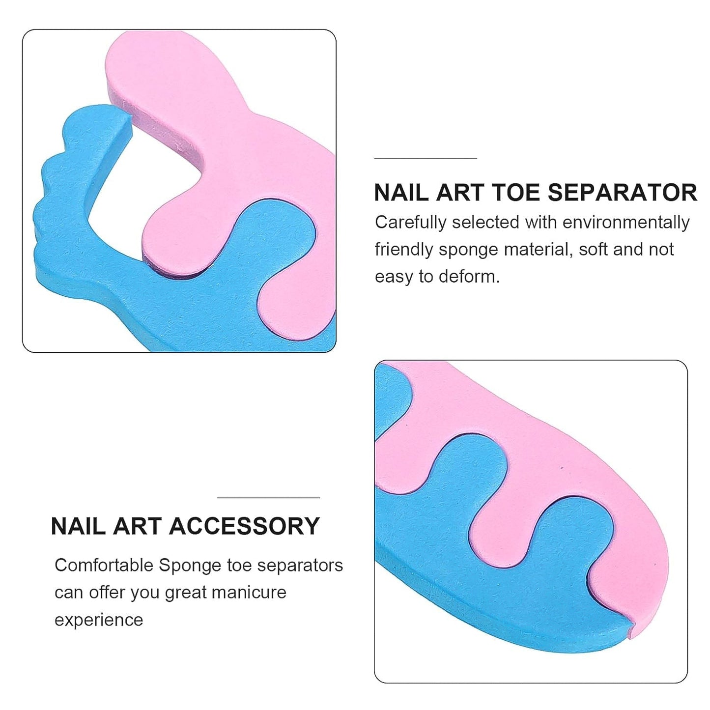 Toe Separators, Toe Spacers Sponge Toe Stretcher Pedicures (1 Pair) Signature kart