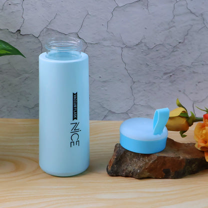 Plastic Water Bottle 400 ML Leak Proof Daily Use Bottle for Children Mix Color 1 Pc signaturekarts