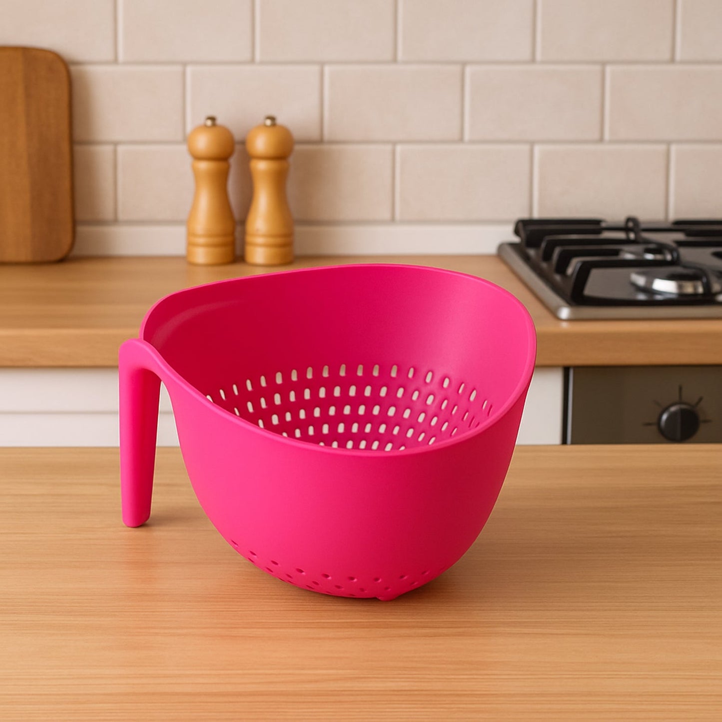 Supermom Plastic Premium Multipurpose Triangular Kitchen Colander (1 Pc) signaturekarts