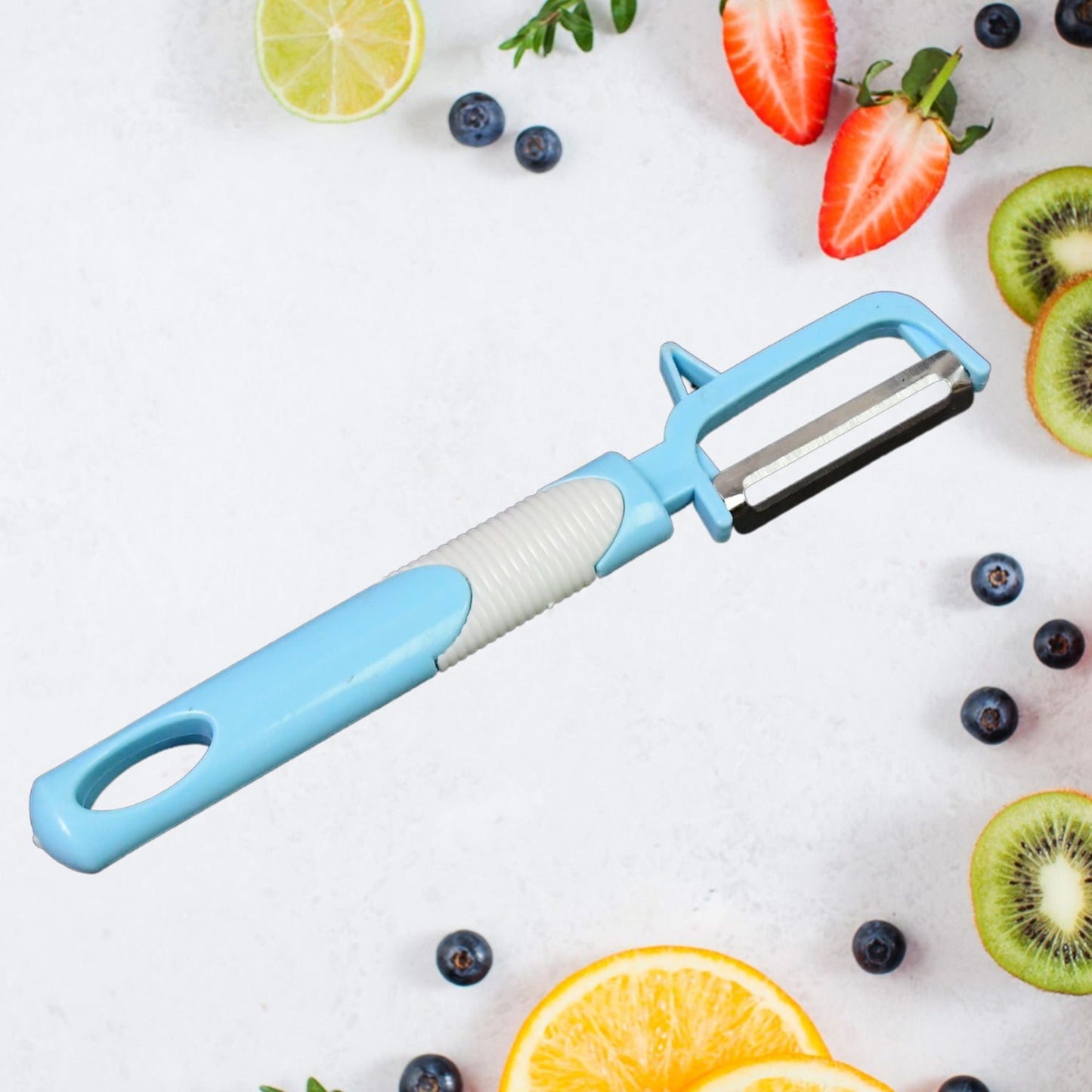 Multifunction Peeler Slicer with Plastic Handle (1 Pc / Mix Color) Signaturekarts
