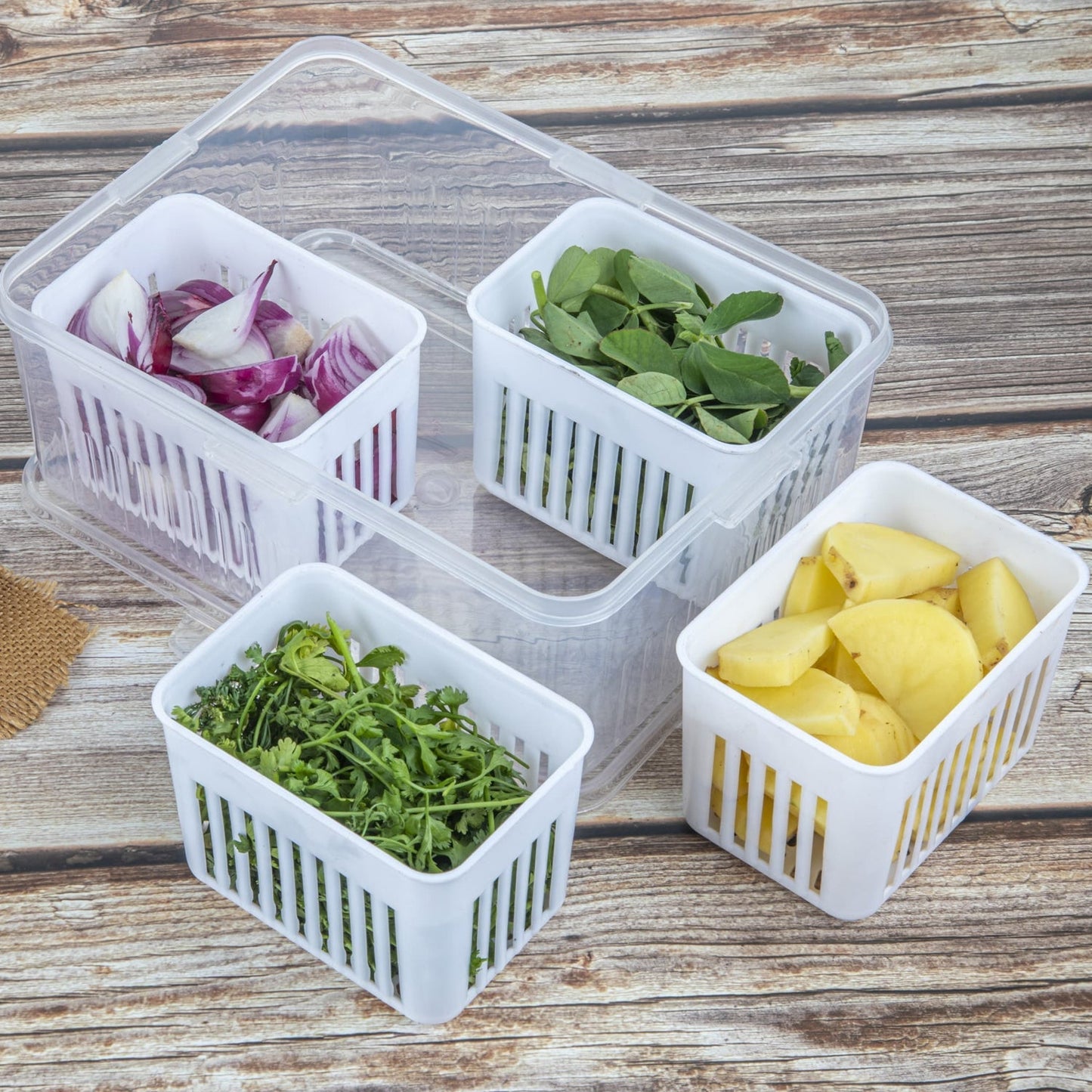 Fridge Storage Box – Freezer & Kitchen Organizer for Vegetables & Food (1 Pc) signaturekarts