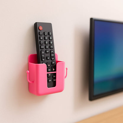 Wall Mounted Remote Storage Box with Side Hooks (4 Pcs Set) Your Brand