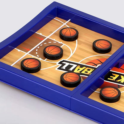 Fast Sling Basketball Puck Game Paced Table Desktop Battle Ice Hockey Game signaturekarts