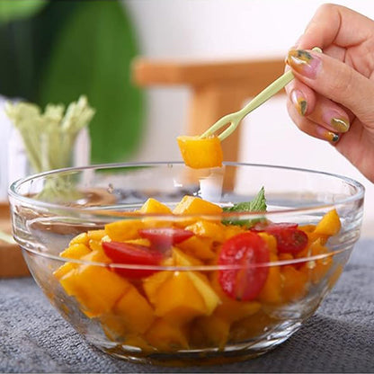 Plastic Fruit Forks Cake Dessert Forks Mini Forks (50 Pcs Set) Signature kart