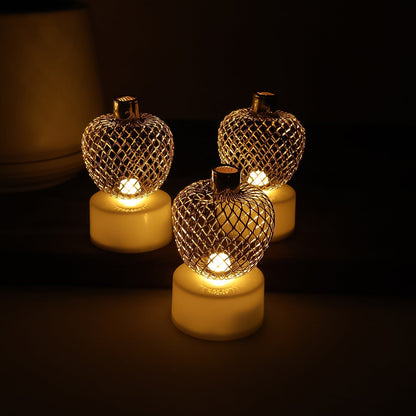 Decorative Apple Shape LED Tealight Candles (12 Pc) signaturekarts