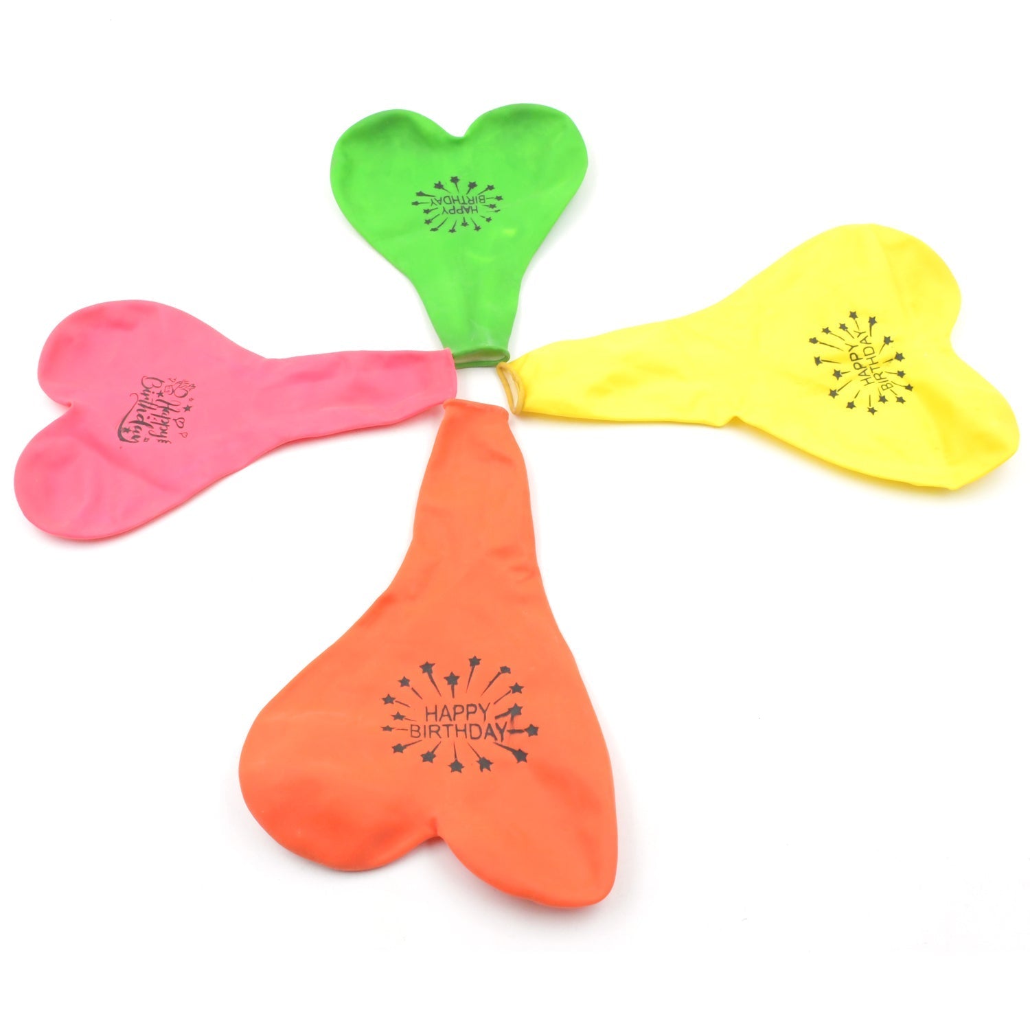 Heart shaped balloons Kinds  (4 Pcs Set) signaturekarts