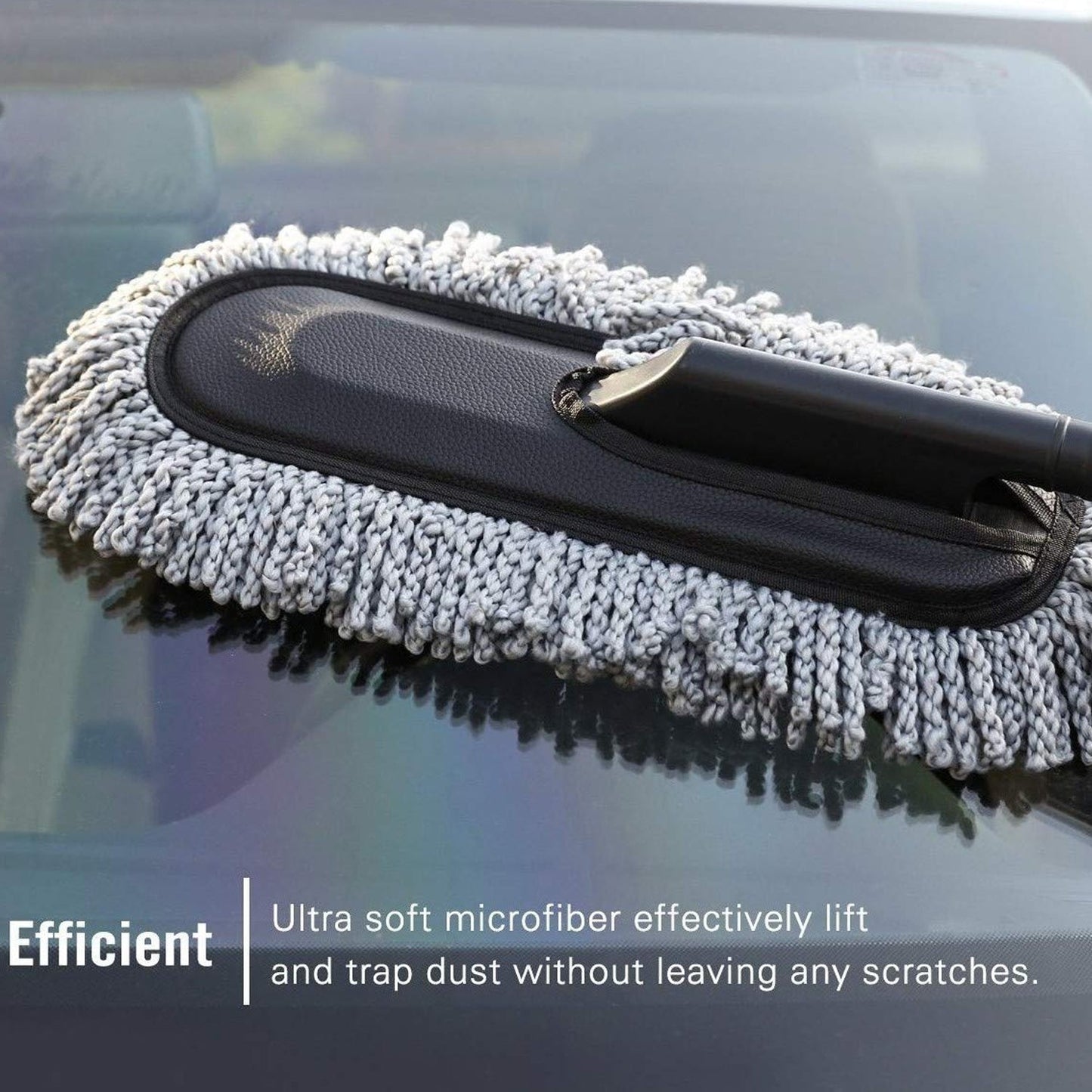 Car Duster, Long Retractable / Soft / Non-Slip / Handle Signature Kart
