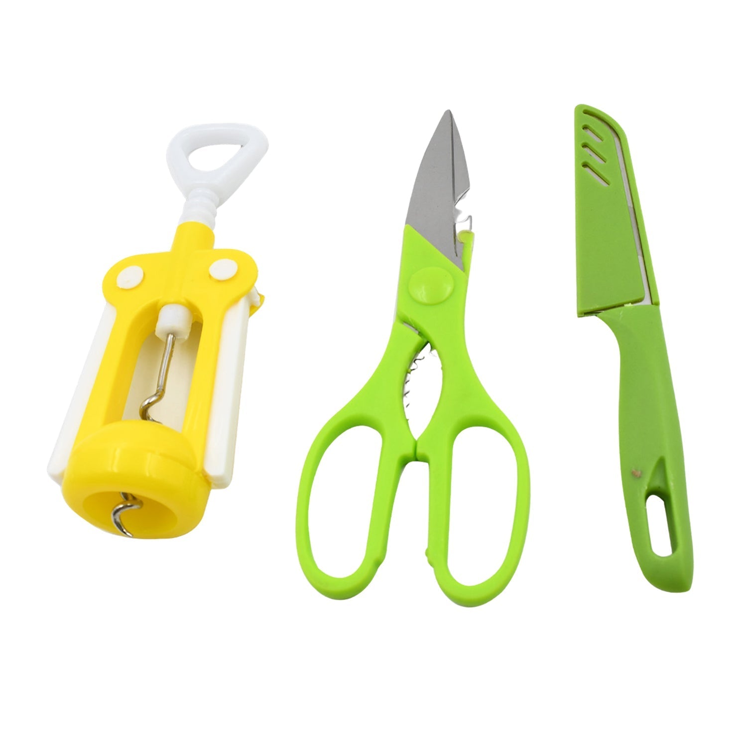 Multifunction Kitchen Tool Set – Stainless Steel & Plastic Knife and Scissors signaturekarts