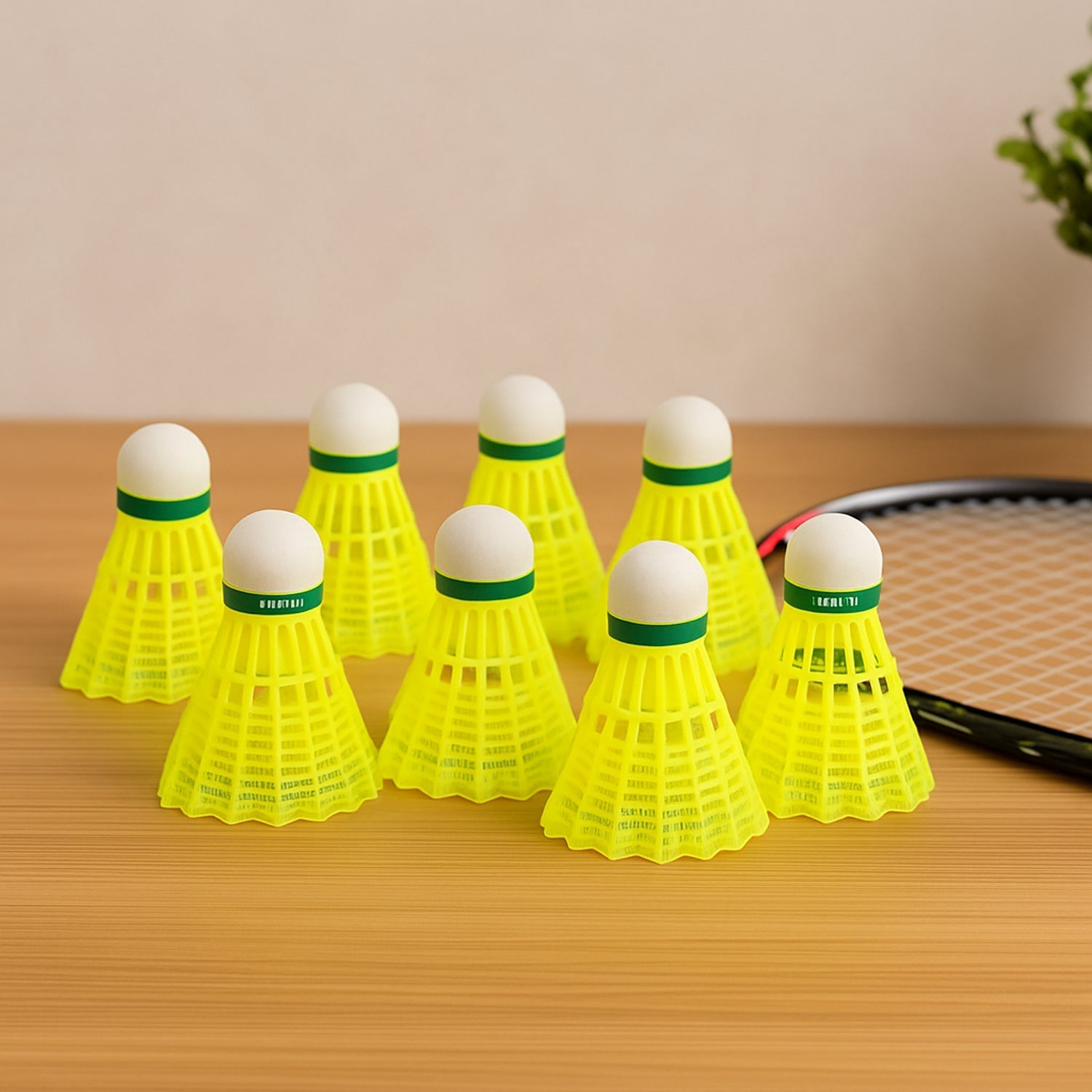 Knx Premium Plastic Badminton Shuttlecock Set (10 Pcs) Signature kart