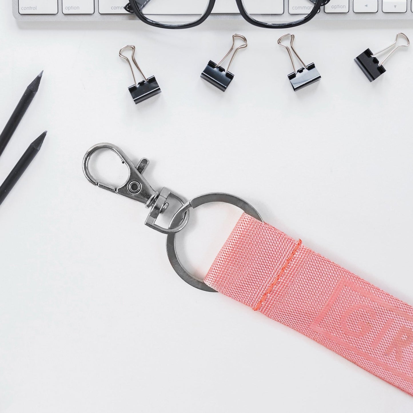 Fabric Ribbon Keychain (1 Pc, Mix Color) signaturekarts