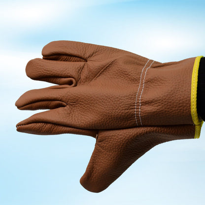 Gloves Gardening Gloves for Men Women Leather Gloves Heavy Duty Gloves (1 Pair) Signaturekarts
