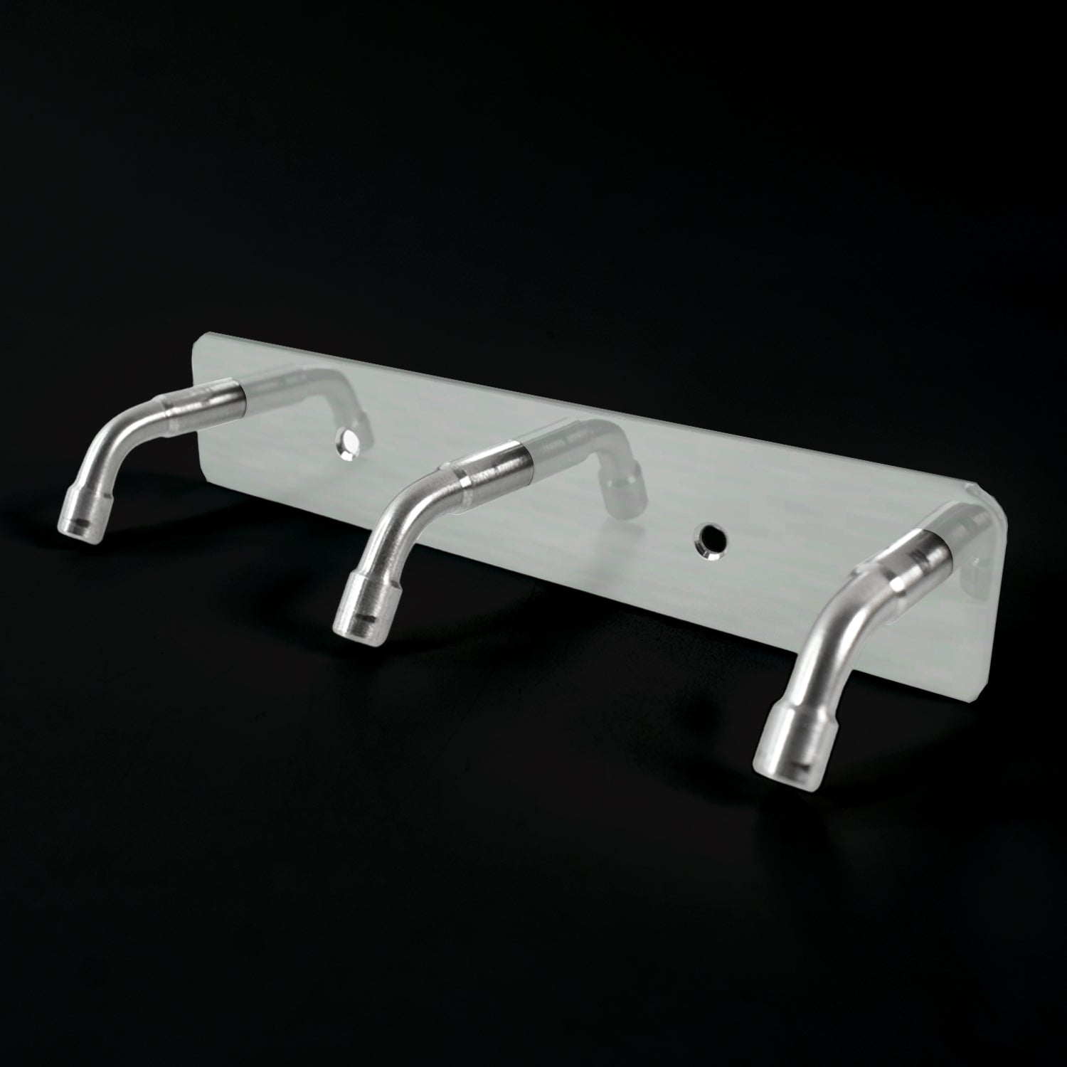 Stainless Steel Wall Mounted Coat 3 Hook Rack (14x3 / 1 Pc) Signature kart