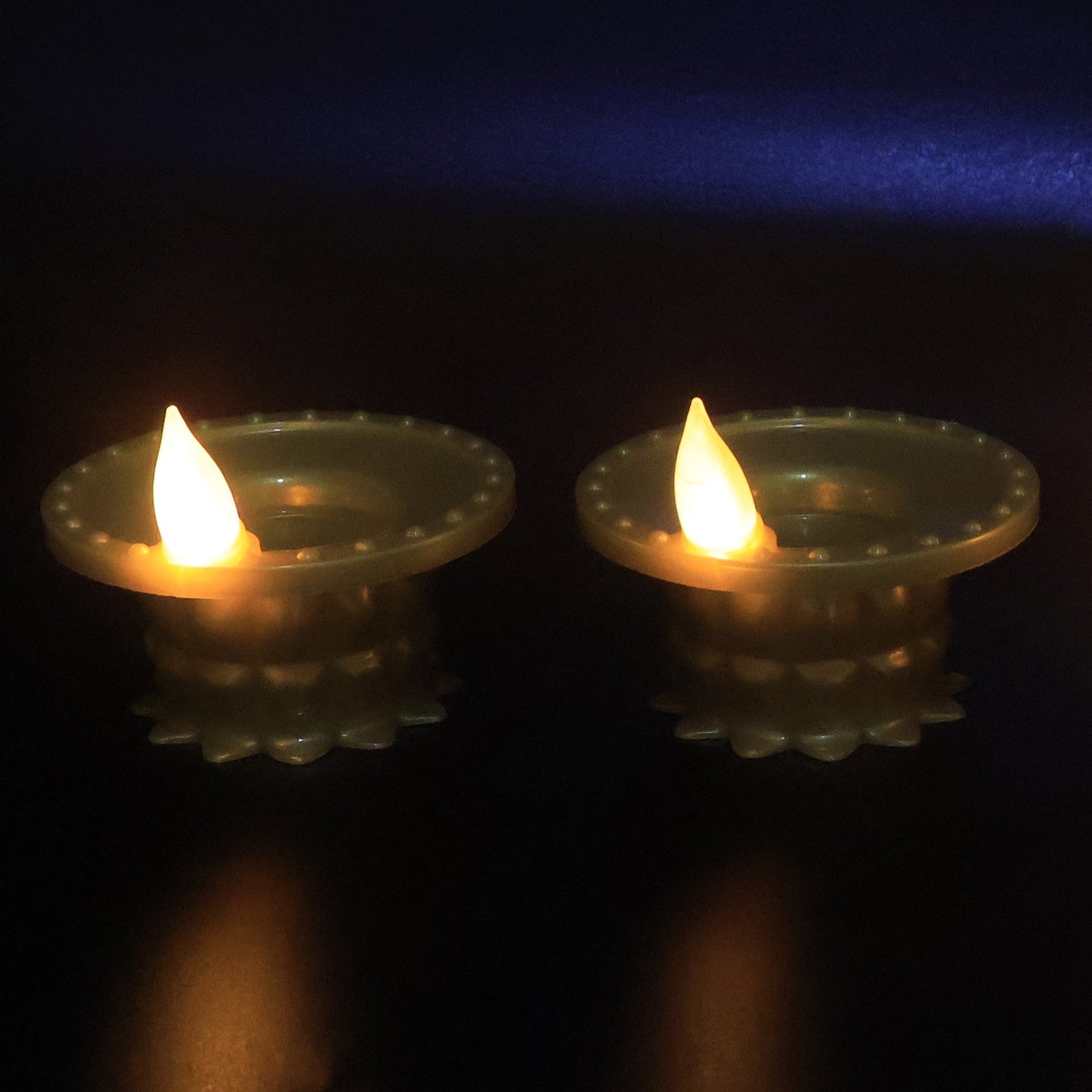 Set of 12 Water Sensor LED Golden Diyas signaturekarts