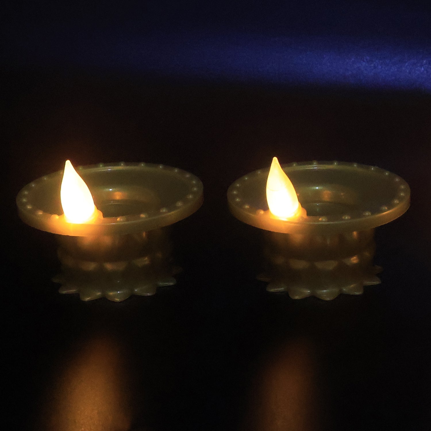 Set of 12 Water Sensor LED Golden Diyas signaturekarts