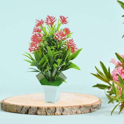 Wild Artificial Flower Plant for Home & Office Decor (1 Pc, Cute Pot) signaturekarts