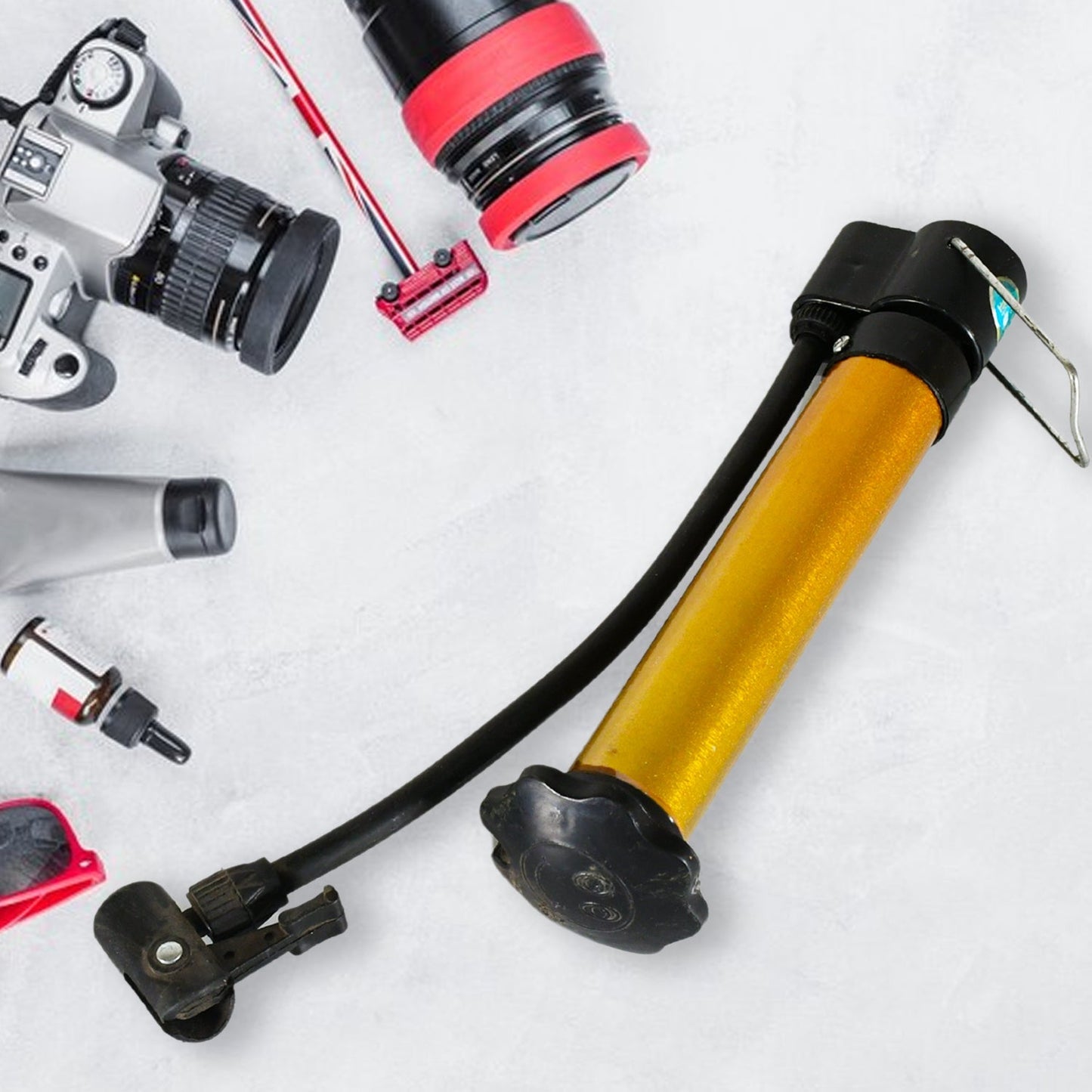 Hand Air Ball Pump – Portable Metal Inflator for Basketball, Soccer & More signaturekarts