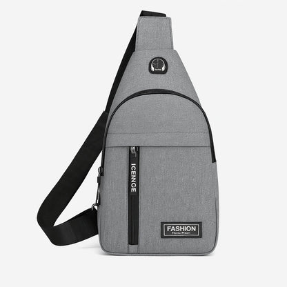 Waterproof Waist Bag – Shoulder Crossbody Bag with USB Charging Slot signaturekarts
