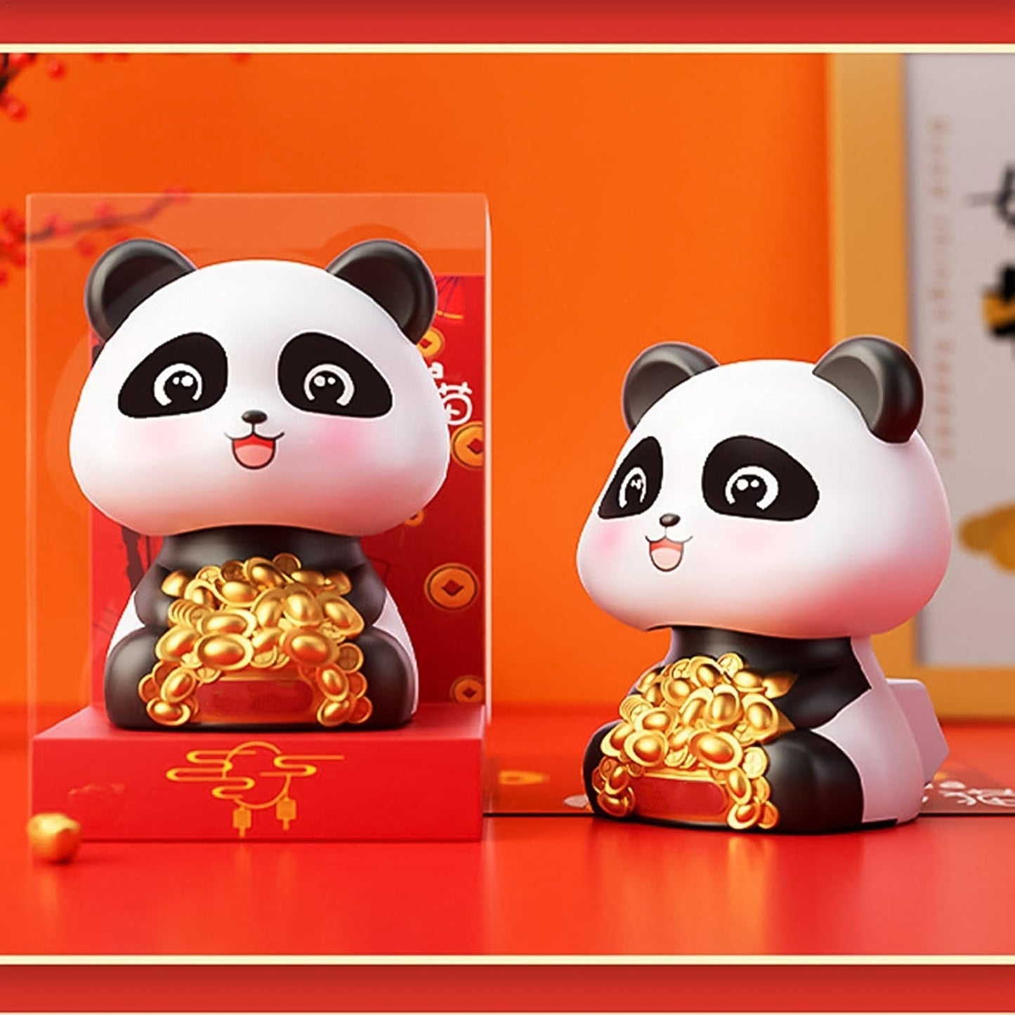 Solar Powered Moving Panda Car Dashboard Decoration – 1 Pc Signaturekarts