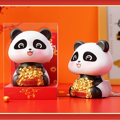 Solar Powered Moving Panda Car Dashboard Decoration – 1 Pc Signaturekarts