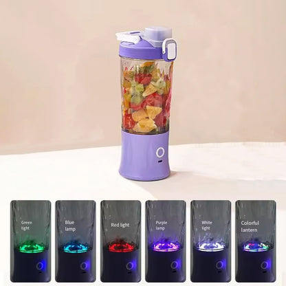 Eletric Crusher Juicer With Multicolor Light, 8 Blades (600 ML / Multicolor) signaturekarts