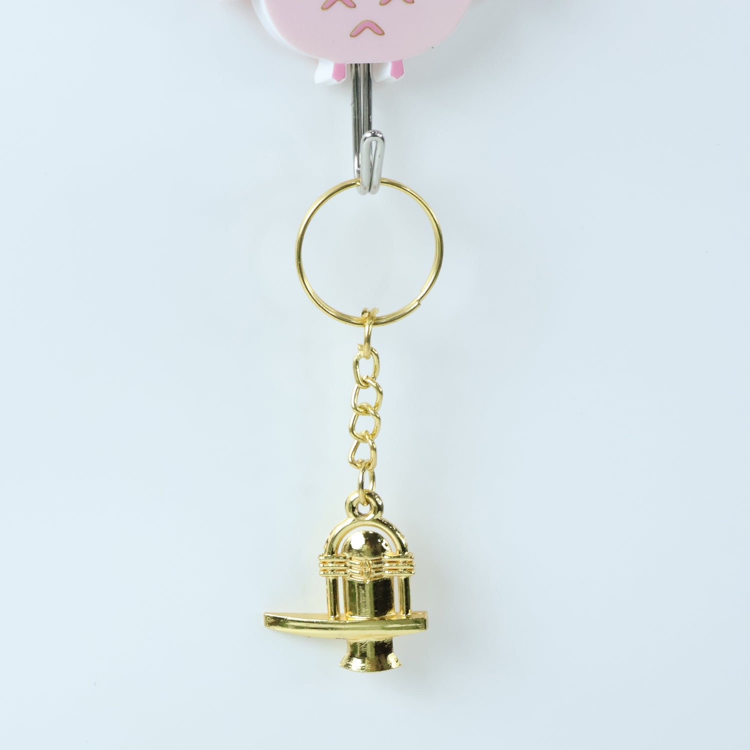 Shivling Golden Metal Keychain (1 Pc) signaturekarts
